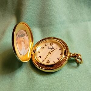 Vanity Fair Gold Pocket Watch/ Locket Untried